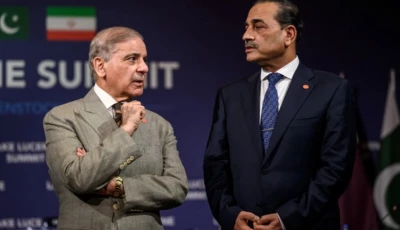 prime minister shehbaz sharif stands with chief of army staff field marshal asim munir prior to a quadrilateral meeting between the united states iran pakistan and qatar at the burgenstock luxury hotel complex overlooking lake lucerne switzerland on june 21 2026 photo reuters