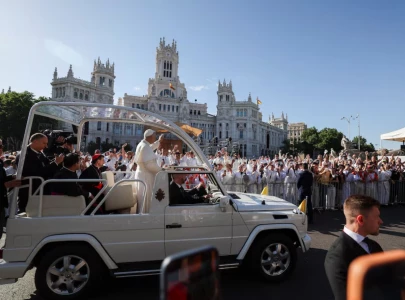 more than a million line madrid streets to see pope leo more than a million line madrid streets to see pope leo