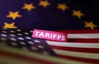 us and european union flags and a tariffs label are seen in this illustration taken april 10 2025 photo reuters us and european union flags and a tariffs label are seen in this illustration taken april 10 2025 photo reuters