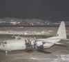 a royal danish air force lockheed c 130j super hercules is parked on the tarmac at nuuk international airport photo afp