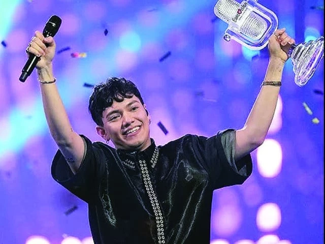 jj won eurovision 2025 with song wasted love photo file jj won eurovision 2025 with song wasted love photo file