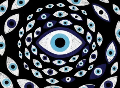 under the watchful eye