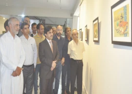exhibit showcasing qasim s artworks opens