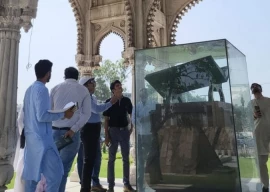 restoration of islamic summit minar begins in lahore restoration of islamic summit minar begins in lahore