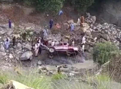 seven killed two injured as vehicle plunges in kurram ravine