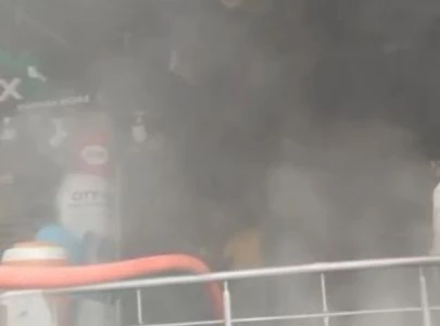 blaze at hafeez centre controlled say rescue officials blaze at hafeez centre controlled say rescue officials