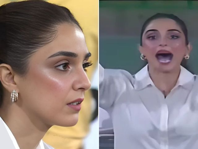 Maya Ali’s reaction to Shakeel’s dropped catch steals spotlight   tribune.com.pk