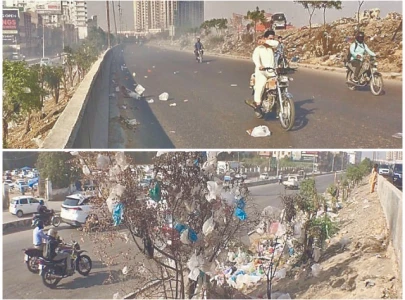 korangi expressway turns into toxic wasteland korangi expressway turns into toxic wasteland