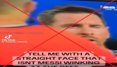 fact check viral video of lionel messi winking at referee is not from july 7 match with egypt