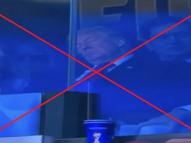 Fact check: Viral image of Donald Trump sleeping during FIFA World Cup final is AI-generated