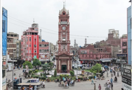 under an urban regeneration project the metropolitan corporation mc faisalabad has launched a comprehensive plan to revive the colonial era eight bazaars surrounding the historic clock tower a landmark of the city popularly known as the manchester of pakistan photo express
