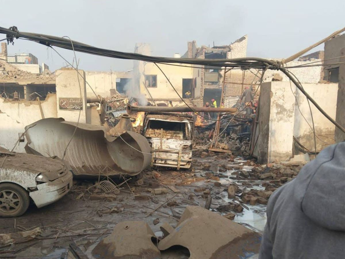 Faisalabad blast destruction