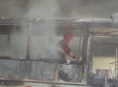 electric scooter battery fire destroys university bus in faisalabad electric scooter battery fire destroys university bus in faisalabad