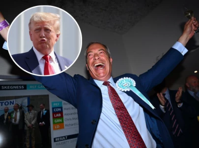 donald trump congratulates nigel farage on election win