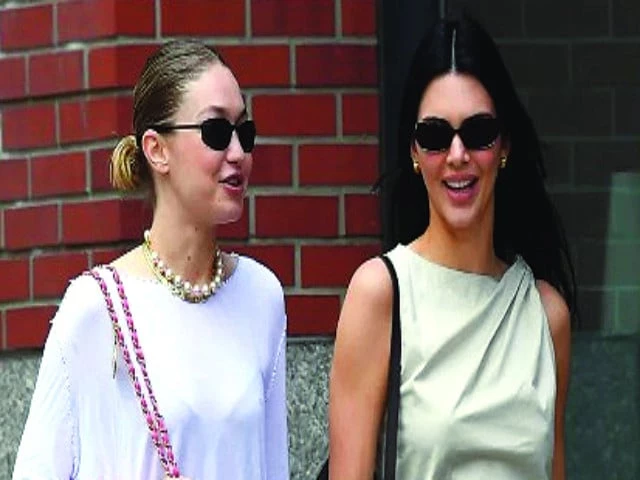jenner and hadid were spotted strolling through manhattan in ballet flats photo file jenner and hadid were spotted strolling through manhattan in ballet flats photo file