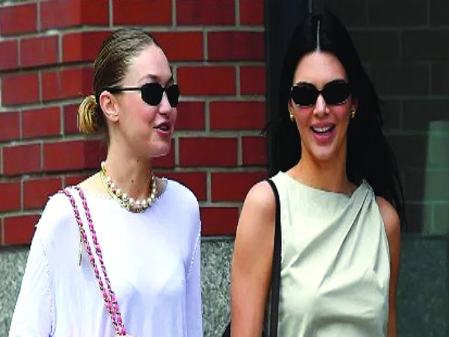 jenner and hadid were spotted strolling through manhattan in ballet flats photo file jenner and hadid were spotted strolling through manhattan in ballet flats photo file