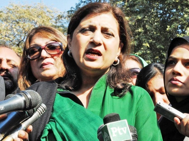 fauzia wahab blames pml n of having links with extremists