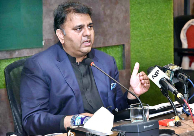 information and broadcasting minister fawad hussain chaudhry addressing a press conference in islamabad on november 9 2021 photo app information and broadcasting minister fawad hussain chaudhry addressing a press conference in islamabad on november 9 2021 photo app