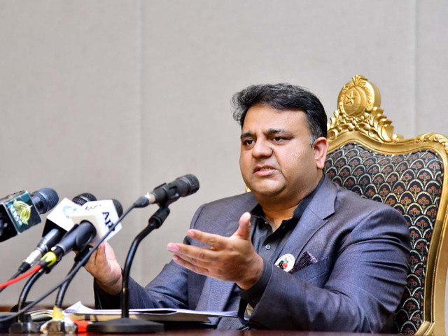 information minister fawad chaudhry addressing a news conference in islamabad on wednesday october 27 photo pid file