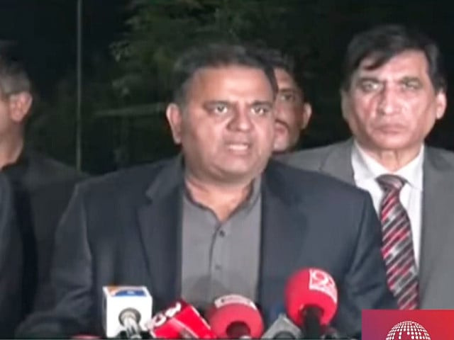 federal minister for information and broadcasting fawad chaudhry addressing a news conference in islamabad on november 22 screengrab federal minister for information and broadcasting fawad chaudhry addressing a news conference in islamabad on november 22 screengrab