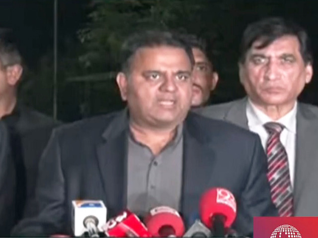 federal minister for information and broadcasting fawad chaudhry addressing a news conference in islamabad on november 22 screengrab