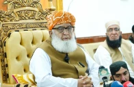 jui f chief maulana fazlur rehman addresses a press conference in peshawar photo courtesy jui facebook