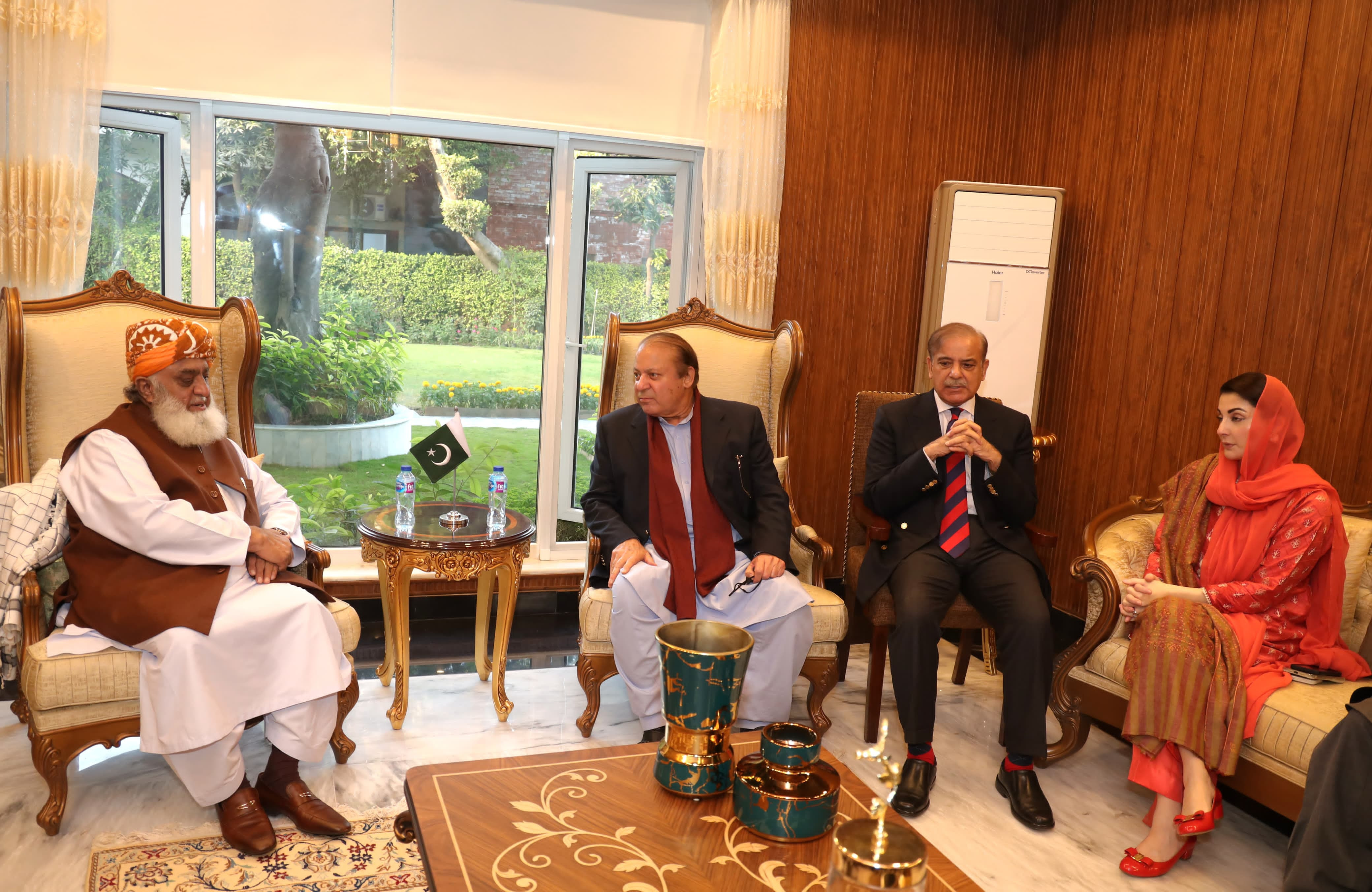 this marks the third meeting between the two influential figures in the country s political landscape since nawaz sharif s return to pakistan on october 21 photo pml n