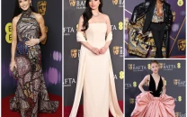 check out all the red carpet fashion at the 78th baftas timoth e chalamet demi moore ariana grande more