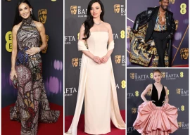 check out all the red carpet fashion at the 78th baftas timoth e chalamet demi moore ariana grande more