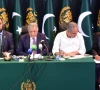 federal ministers azam nazeer tarar mohsin naqvi attaullah tarar address a press conference on k p emergency photo app