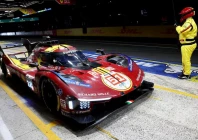 the 24 hours of le mans   circuit de la sarthe le mans france   june 15 2025 ferrari af corse s alessandro pier guidi james calado and antonio giovinazzi during the 24 hours of le mans photo reuters the 24 hours of le mans   circuit de la sarthe le mans france   june 15 2025 ferrari af corse s alessandro pier guidi james calado and antonio giovinazzi during the 24 hours of le mans photo reuters