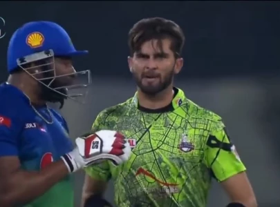 watch shaheen afridi engages in heated exchange with kieron pollard watch shaheen afridi engages in heated exchange with kieron pollard