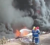 hazardous job firefighters try to douse a fire at a detergent factory in karachi s site area on tuesday photo nni