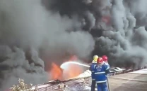massive fire erupts at detergent factory