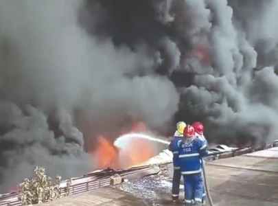 massive fire erupts at detergent factory