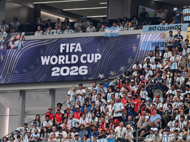 Soccer Football - FIFA World Cup 2026 - Group J - Argentina v Austria - Dallas Stadium, Arlington, Texas, U.S. - June 22, 2026 Argentina and Austria fans during the match IMAGN IMAGES via Reuters/Jerome Miron