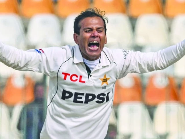 noman ali became the first ever pakistan spinner to claim a test hat trick against the west indies at multan and has been in the form of his life since last year photo afp noman ali became the first ever pakistan spinner to claim a test hat trick against the west indies at multan and has been in the form of his life since last year photo afp