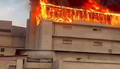 fire guts restaurant on tipu sultan in karachi