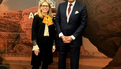 finance minister aurangzeb meets group s md anna bjerde on sidelines of alula conference for emerging market economies in saudi arabia photo x pakistan s ministry of finance