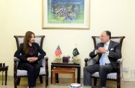 finance minister aurangzeb in meeting with us charg d affaires to pakistan natalie baker at the finance division on august 10 2026 photo x