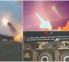 clockwise pakistan launches al fatah missiles at targets in india a screengrab shows destruction caused by the strikes on the india side of the border a banner inscribed with the names of children martyred in indian aggression is seen mounted on a missile battery launch truck photos app