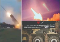 clockwise pakistan launches al fatah missiles at targets in india a screengrab shows destruction caused by the strikes on the india side of the border a banner inscribed with the names of children martyred in indian aggression is seen mounted on a missile battery launch truck photos app
