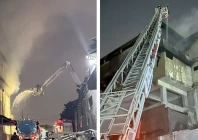 third degree blaze guts upper floors of garment unit weakens factory structure