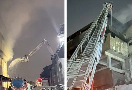 third degree blaze guts upper floors of garment unit weakens factory structure