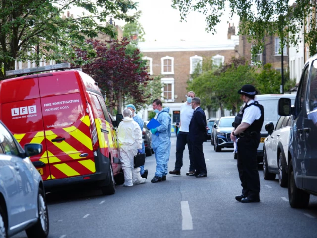 london fire brigade said it was called to the fire at 01 11 bst photo pa london fire brigade said it was called to the fire at 01 11 bst photo pa