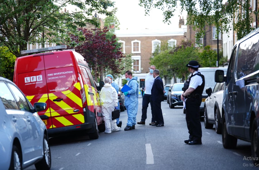 london fire brigade said it was called to the fire at 01 11 bst photo pa london fire brigade said it was called to the fire at 01 11 bst photo pa