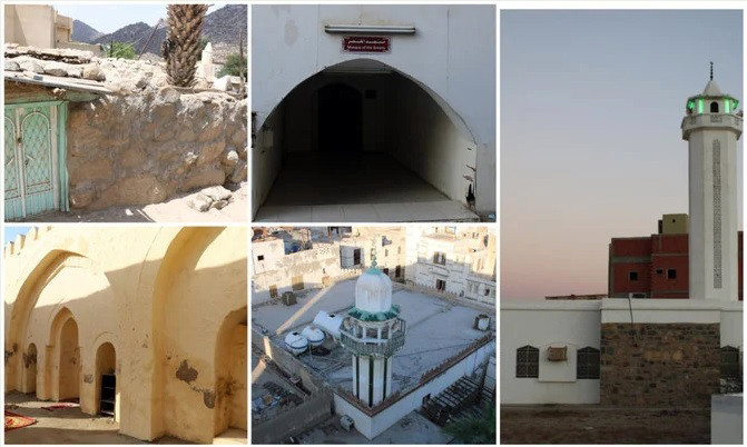 al jubail mosque top left al baiah mosque bottom left al khadr mosque top middle abu inbeh mosque bottom middle al fath mosque right photo spa