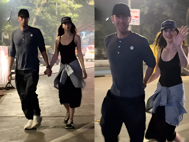 dakota johnson and chris martin hold hands and visit temple in india amid breakup rumours