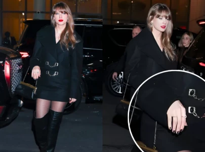 taylor swift sparks engagement rumours with diamond infinity ring at nobu