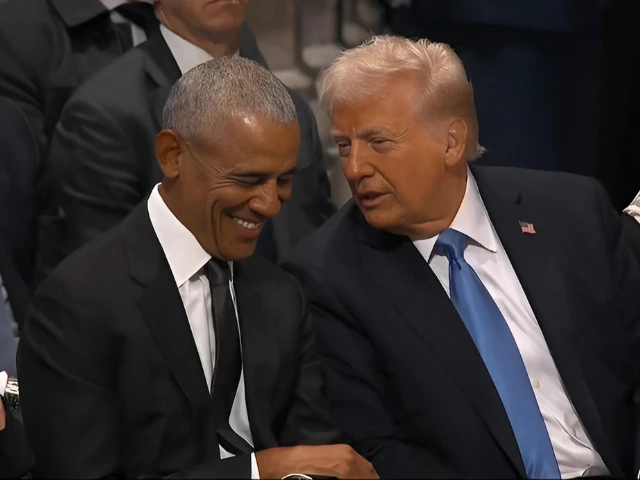 donald trump and barack obama s secret conversation at jimmy carter s funeral deciphered